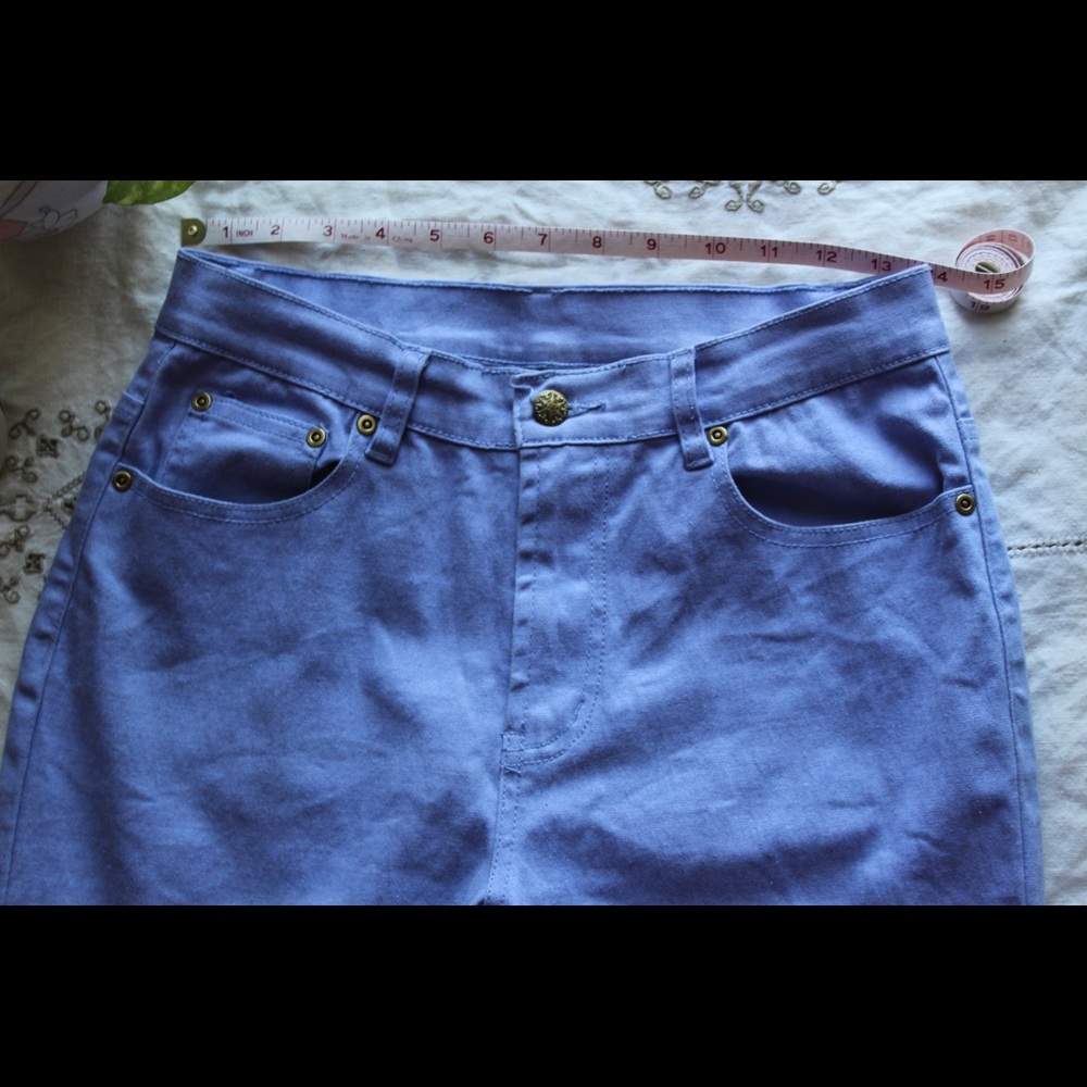 Diane Gilman Periwinkle High Waisted Pants